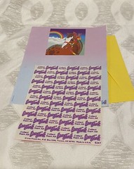 Vintage Lisa Frank Sticker Sheet S247 And 1 Stationery Sheet