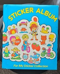 Vintage 1983 Imperial Sticker Album LOADED 150+ Stickers Snoopy Hello Kitty CPK