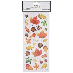 Fall Paper Crafts FOILED FALL LEAVES STICKERS – 29 pcs