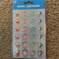*Crafter’s square Stickers Sparkly Mermaids Crabs Dolphins