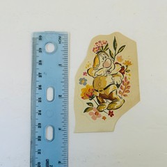 VINTAGE STICKERS The Disney Store Snow White Characters WHISTLE WHILE YOU WORK