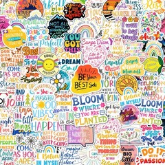 300PCS Affirmation Stickers, Holographic Motivational Sticker Pack, Positive Jou