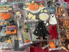 YOU CHOOSE – SOME VERY RARE JOLEE’S SANDYLION SOFT SPOKEN HALLOWEEN STICKERS