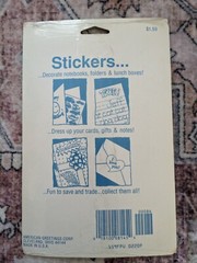 OVER THE HILL Stickers Humor Bday Sealed 4 Sheets Vintage American Greetings