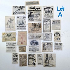 FOOD KITCHEN 24pc LOT A Junk Journal Ephemera Paper Pack Vintage Ads Collage Art