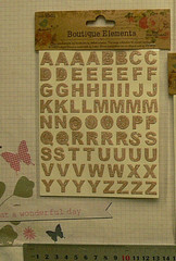Letter Stickers Small Glitter Flat Sticker 10-12mm high – 2 Colour Choice MH