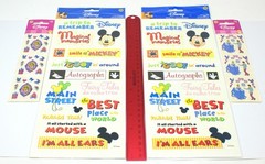 Disney & Mickey Mouse Themed Scrapbook Craft Lot – 12 x 12 Papers and Stickers