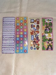 Variety STICKERS BUNDLE 10 Sheets Dimensional, Words, Sparkling