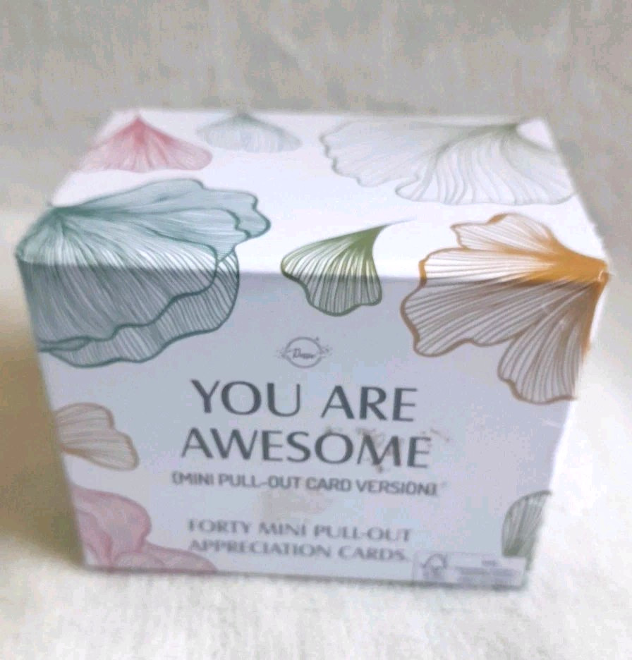 40 You Are Awesome Mini Floral Appreciation Encourage Cards w/Inspirational msg