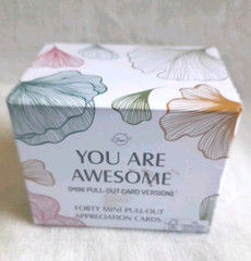 40 You Are Awesome Mini Floral Appreciation Encourage Cards w/Inspirational msg