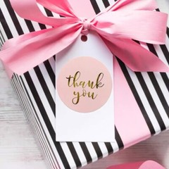 500pcs/Roll 1″/1.5″Thank You Stickers for Small Business,Round Sealing Labels