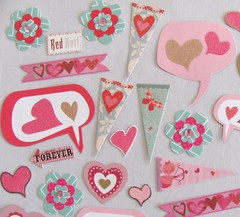 Scrapbooking Journal Embellishments 47 Flowers Hearts Bubble Quotes Sentiments