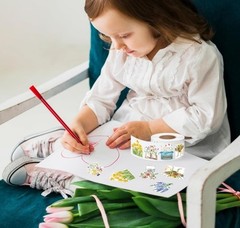 500Pcs Wildflower Stickers Roll Spring Floral Paper Decals Summer Flower Bouquet