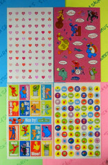 Vintage Sandylion Cartoons & Characters Kids Sticker Sheet Lot Of 15