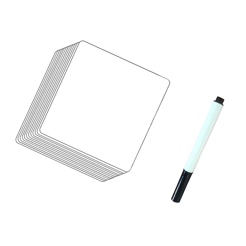 12Pcs Removable Whiteboard Stickers for Writing Use Dry Erase Wall Decals