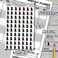 Phone Holder Stickers, Mini Icon Reminder Planner stickers, Journals, Scrapbooks