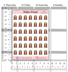 Popcorn Planner Sticker, Movie Night Snack Icon Sticker, Calendar and Journal