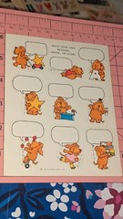 Vintage Hallmark Stickers Dogs Write Your Own Message Grade Or Score 1 Sheet