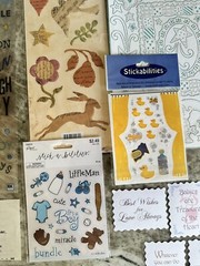 Lot Of Baby Scrapbooking Card Making Stickers Embellishments Tag It’s A Boy Girl