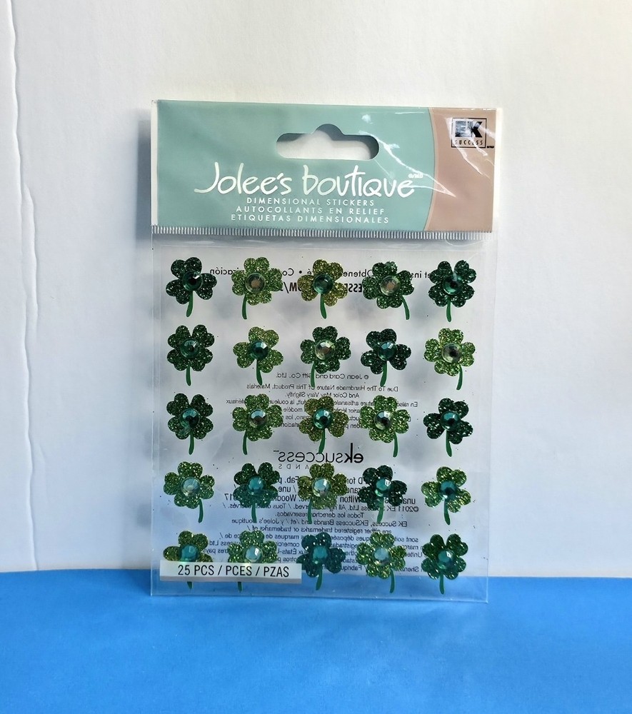 FREE SHIP Jolee’s CLOVER REPEATS Scrapbook Sticker ST. PATRICKS’S DAY HOLIDAYS 2