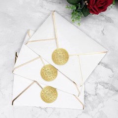 Gold Seals Stickers for Certificate – 2In 100Pcs Foil Embossed Outstanding Excel