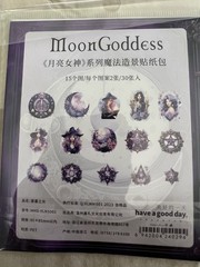 Romantic Universe Moon Stars Witchy Scrapbook Journal Paper Book Pet Stickers