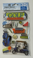 Paper House 3D Embellishment Dimensional Stickers-Variations Available-U Choose