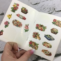 Assorted Sticker Lot Rose Floral Watering Cans Lady Bugs Scrapbooking Collectors