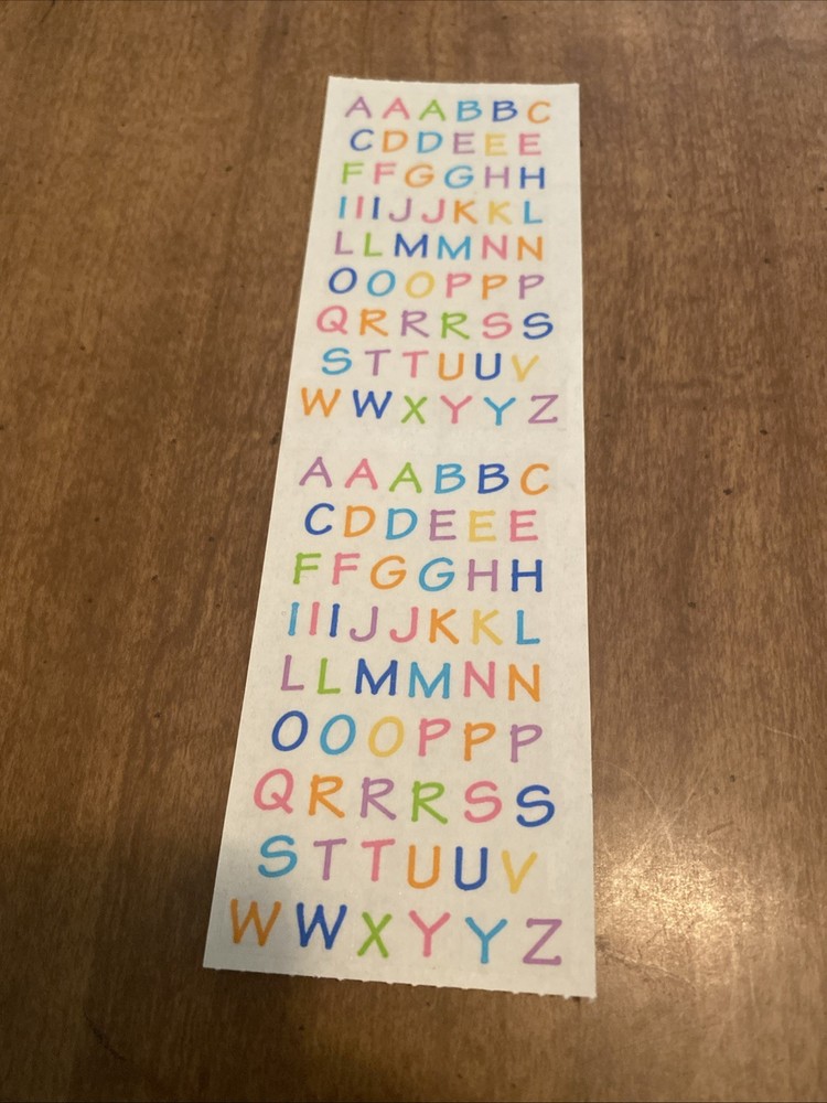 SMALL ALPHABITSY ALPHABET Stickers Mrs.Grossman’s•Upper-Case•Letters•Words