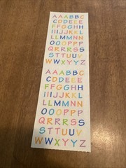 SMALL ALPHABITSY ALPHABET Stickers Mrs.Grossman’s•Upper-Case•Letters•Words