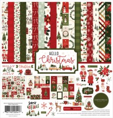 HELLO CHRISTMAS MEGA BUNDLE Carta Bella collection, stickers, chipboard accents
