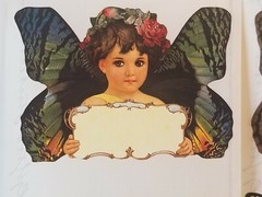 Mrs Grossman John Grossman Large Butterfly Angel Stickers Lot of 4 Vintage