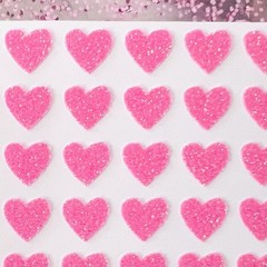 Glitter Heart Stickers! – 0.25 to 4 inch – Cute for Valentines!