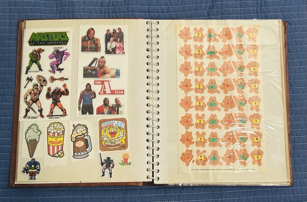Vintage Sticker Album Hallmark AGC Puffy