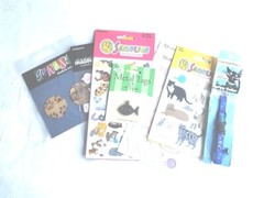 Sandylion Stickers Buddy Cats Kittens Collar Flair Designs Go West Studios Paws