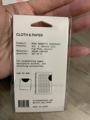 Cloth & Paper Mini Magnetic Bookmarks