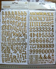 BLACK TIE Glossy Foil – GOLD Chipboard 17-24mm High & 8-22mm Wide L2RM