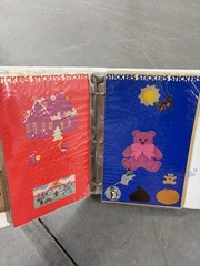 Vintage 1980s Sticker Album Collection Pac-Man Donkey Kong Qbert Bears Huge Lot