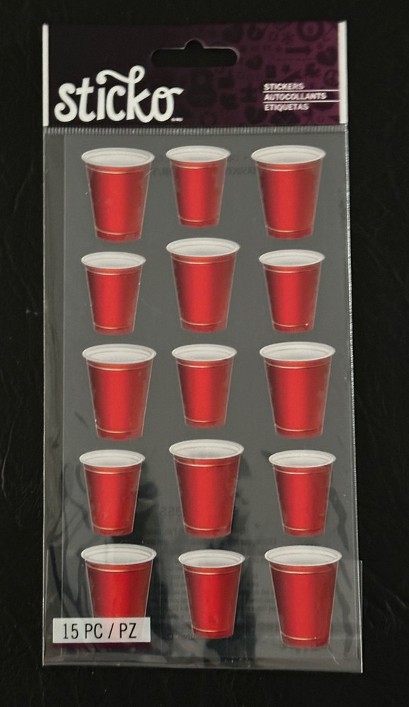 Sticko Sticker Packs ~RED PARTY CUPS~Peace~WINE~Tools~Black ABC~Marathon~TOOLS
