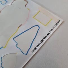 VTG 80’s Sticker Grossmans Vinyl Peel and Play Reusable House Bears Dog Kitchen