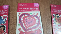 Vtg Valentine Stickers New Sealed Forget Me Not American Greeting 3 packs