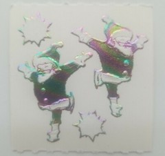Lot of 10 Vintage 90’s Introduct stickers discontinued santa claus christmas