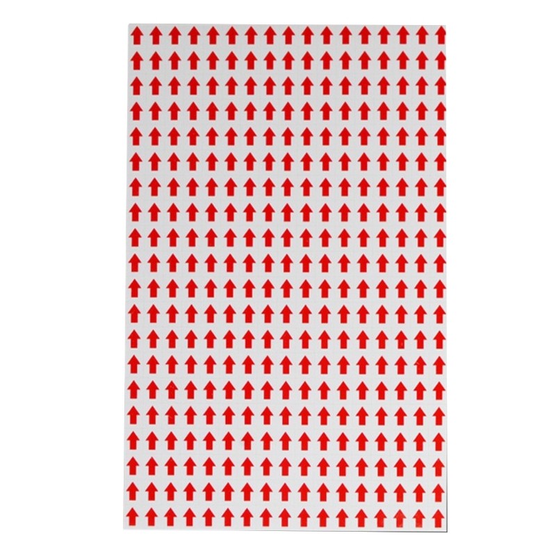 60 Sheets/Pack Adhesive Arrows Labels Stickers for Inspection Defect Marking
