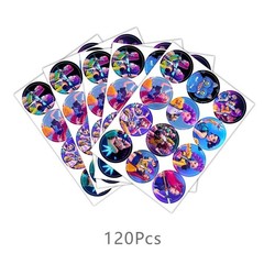 120pcs Demon Movie Hunters Stickers for Kids Birthday Party Supplies for Demo…