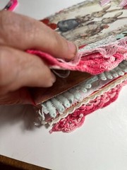 valentines junk journal scrapbook tassel pen clip 62 rabbits pink bow