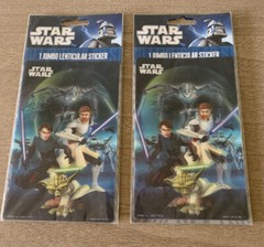 Set-2 3-D Star Wars Clone Wars Lenticular 3D Scrapbooking Sticker Card 4″x6″