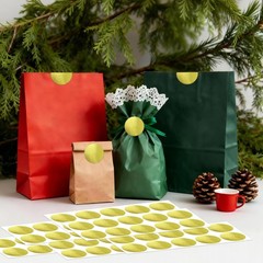 300Pcs Gold Foil Stickers, 2″ Gold Seal Stickers for Certificates, Self-Adhes…