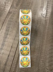 Vintage Illuminations Sticker Roll- 100 Stickers- $.50 each