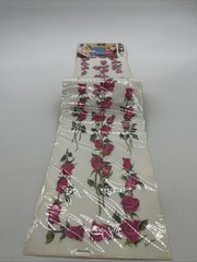 Provo Craft Home Accents Rub On Transfers Floral Borders Pink Roses Vintage 1999
