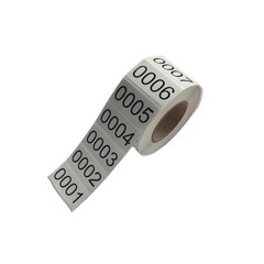 1000 Count Numbered Stickers Roll – Self Adhesive Waterproof Labels for Organizi